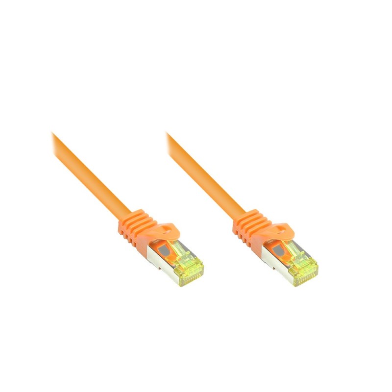 Good Connections Patchkabel con Cat. 7 Rohkabel S/FTP Arancione 15m